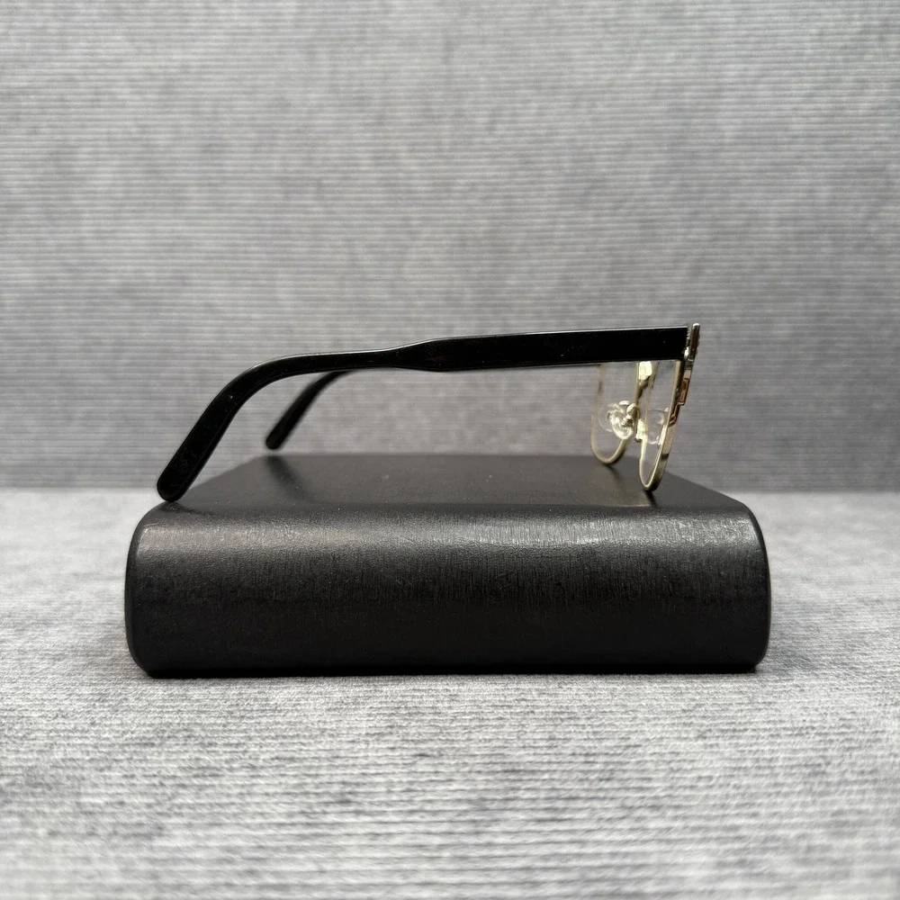 Chloe CE2131 752 Cat Eye Y2K Eyeglasses Black Gold Metal Frame Italy 53-17-140